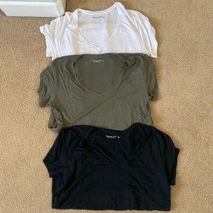 3 Abercrombie tees